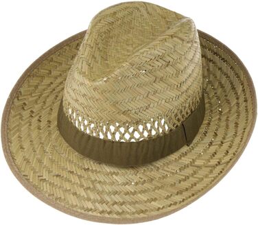 Солом&39яний капелюх Lipodo Bogart, натуральний колір, зроблено в Італії, для жінок і чоловіків, розмір XL, натуральний колір