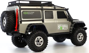 Позашляховик-краулер Dirt Pioneer 4WD 110 RTR, Сріблястий