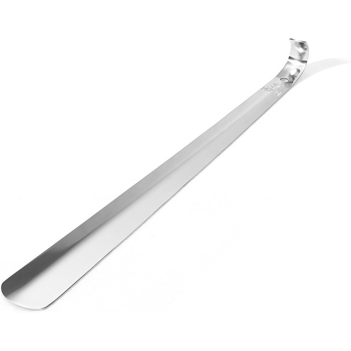 Рожок для взуття з нержавіючої сталі (42 см) - дуже міцний рожок ергономічної форми Сірий