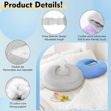 Подушка підлокітника, м&39яка U-подібна подушка для читання, ергономічна підставка для дивана, плюшевий дизайн з тканини, в&39язана гачком подушка, ліжко для роботи, в&39язання гачком, дорослих, дітей, перегляду телевізора