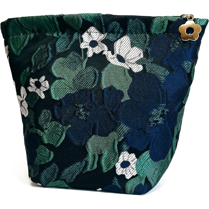 Косметичка Peachome з квітковим візерунком, жакардова тканина, вінтажна косметичка на блискавці, дорожня косметичка, подарунки для