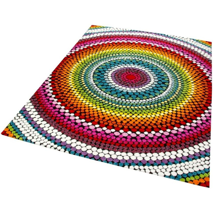 Килим для вітальні сучасний килим для вітальні райдужний різнокольоровий розмір 200 x 290 см