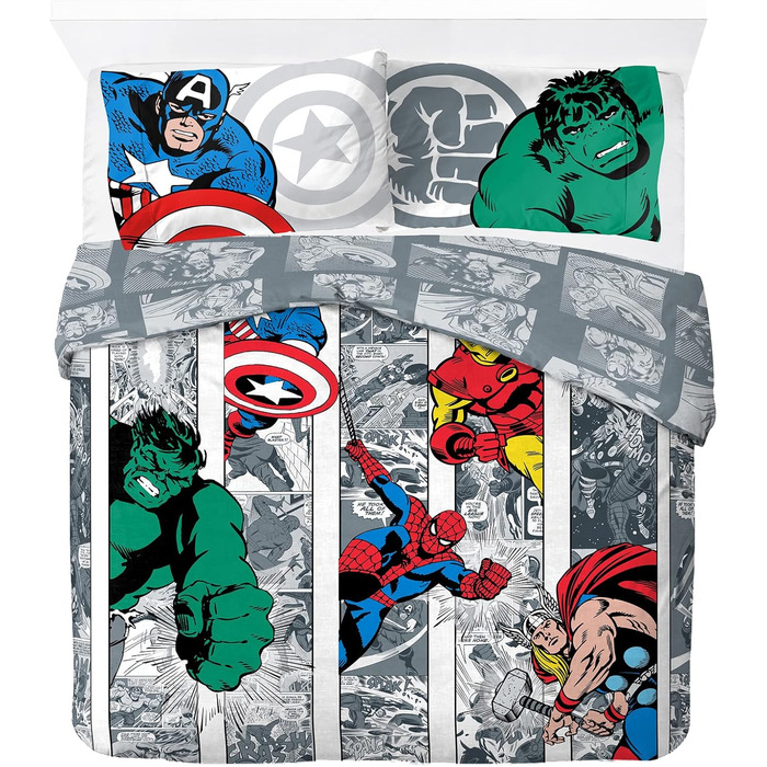 Джей Франко коміксів Marvel Comics Розмір двоспального ліжка з підодіяльником 200x200см 2 наволочки 50x70см 100 бавовна різнокольо