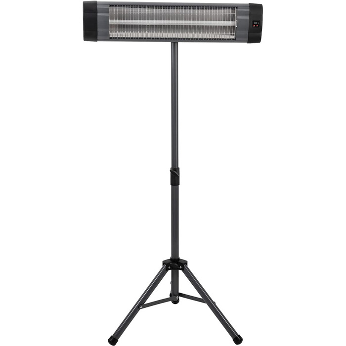 Інфрачервоний обігрівач Heidenfeld IH100 Комплект 3-в-1 - 2500 Вт - Пульт дистанційного керування - Штатив - Захисний чохол - Обігрівач для патіо - Інфрачервоний обігрівач - Обігрівач для пеленального столика (IH100)