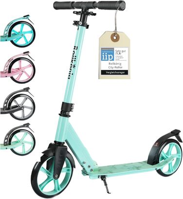 Самокат для дітей від 5 років I Складаний міський самокат з великими колесами I Педальний самокат для дорослих вантажопідйомністю