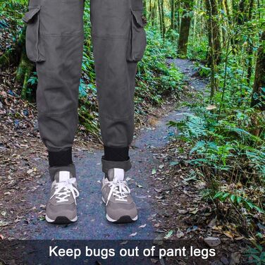 Еластичні стрічки wisdompro, 1 пара, 5 см x 33 см, застібка-липучка для стягування штанин та рукавів, ремінці-липучки для ходьби по воді, риболовлі, велоспорту, 5 см x 38 см