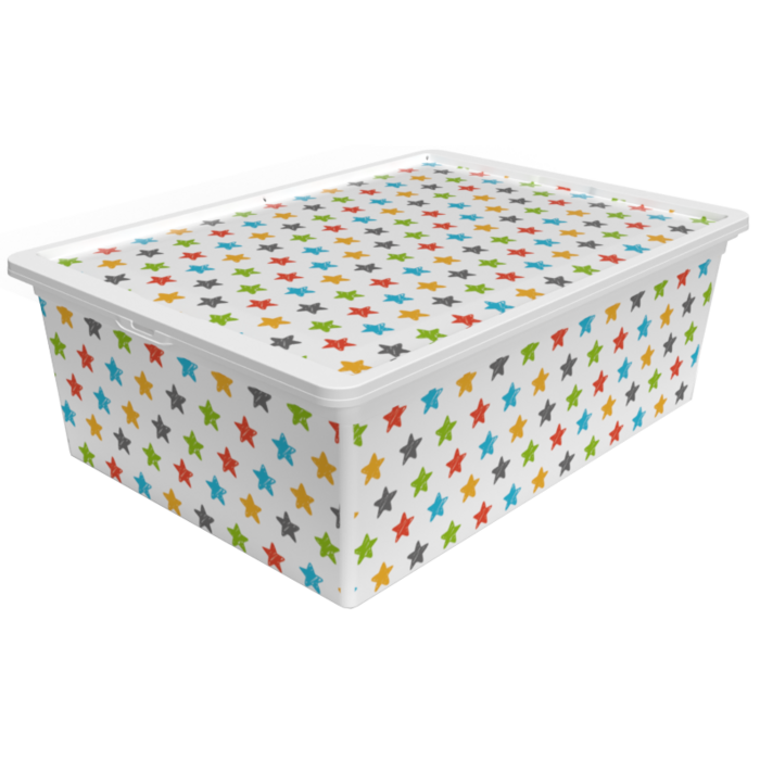 Контейнер Qutu Trend Box Colored Star 25 л (6994767)