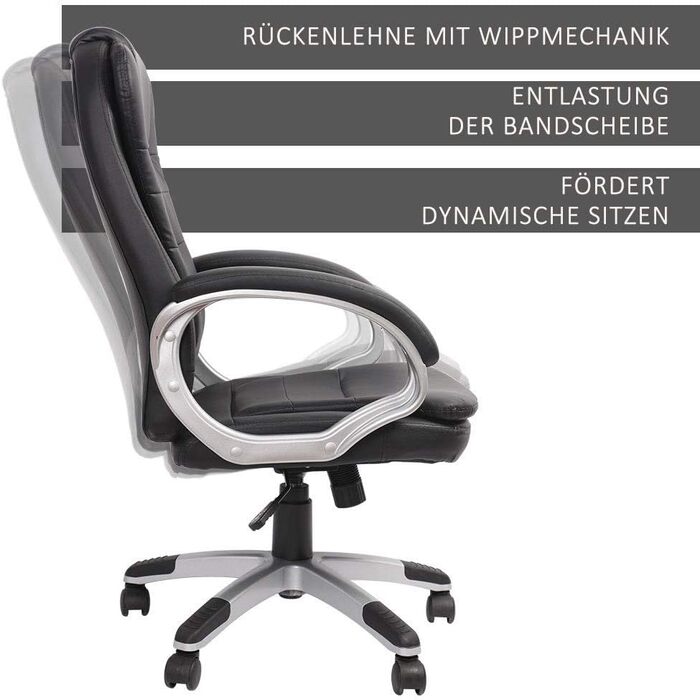 Ігрове крісло Melko Ергономічне офісне крісло чорного кольору Офісне гоночне крісло Настільне крісло Крісло керівника Ігрове крісло Геймерське крісло Гоночне спортивне крісло Обертове крісло Крісло для ПК Ігрове крісло