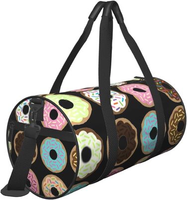 Дорожня сумка-циліндр з квітковим принтом, спортивна сумка для чоловіків та жінок, сумка-мішок, спортивна сумка