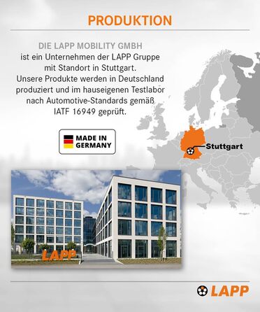 Зарядний кабель LAPP MOBILITY тип 2 11 кВт 7м - 20а зарядний кабель для електромобілів 3-фазний - зарядний кабель із захистом IP55