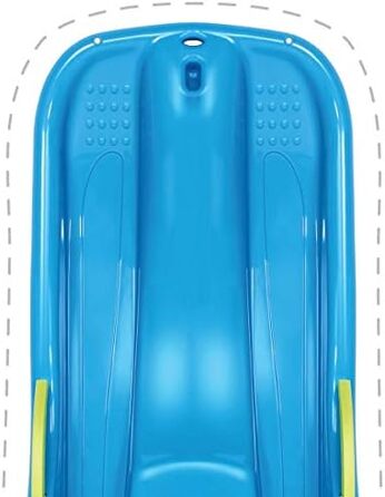 Сніговий боб снігова гірка пластик вкл. тягнучий трос і гальма синій