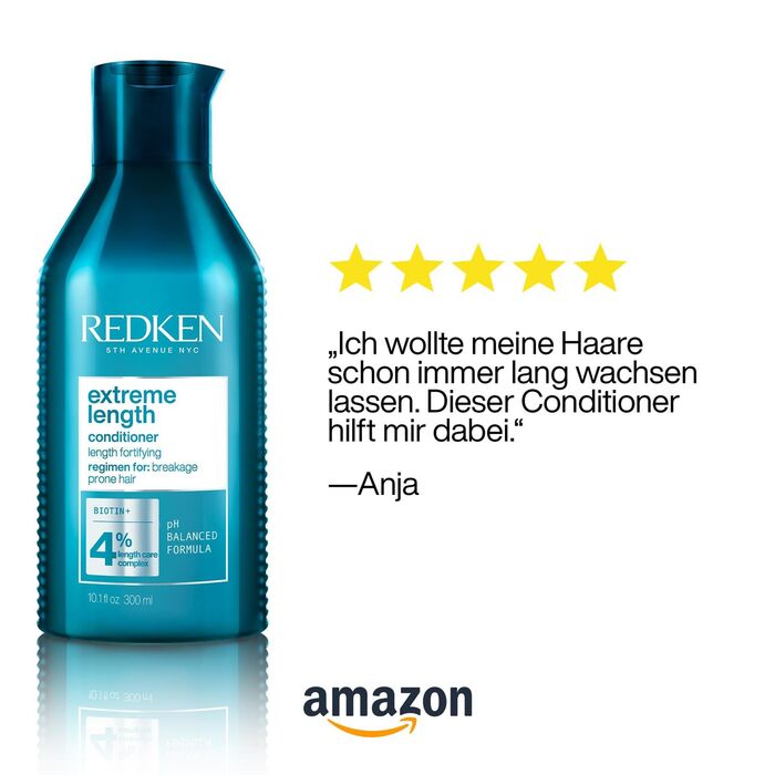 Кондиціонер Redken Extreme Length з біотином, проти ламкості, 300 мл