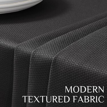 Скатертина Softalker миється кругла 240 см Жаккардові геометричні скатертини водовідштовхувальні скатертини сірі декоративні скате