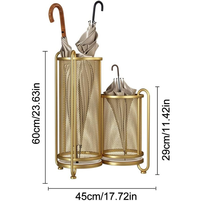 Тримач для парасольки LXGJSQY, металева підставка для парасольки для передпокою, окремо стояча підставка для парасольки, відро для парасольки для творчого дому, відро для зберігання з піддоном для крапель, перегородка