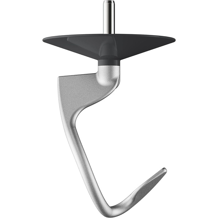 Гачок для тіста Kenwood з алюмінію KAT53.000CA, аксесуари для кухонних комбайнів Kenwood, гачок для змішування, підходить для всіх кухонних комбайнів Chef, можна мити в посудомийній машині, алюміній, срібло