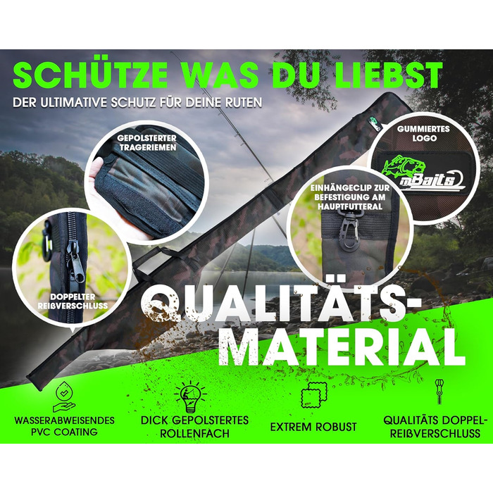 Чохол для вудки Angel-Berger Magic Baits, сумка для вудки з одним вудилищем, чохол для коропа, куртка з одним рукавом для вудки, сумка для вудки