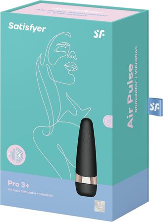 Вібратор Satisfyer Pro 3 Plus Pressure Wave Стимуляція клітора для жінок надзвичайно сильний і тихий фалоімітатор Спеціальні секс-іграшки для неї Водонепроникний і акумуляторний Вібратор і присоска ука (1 упаковка)