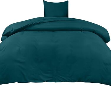 Постільна білизна Utopia 135x200 Set - Підковдра з мікрофібри 135x200 см 1 наволочка 80x80 см - Бірюзова 135x200см 1 x Наволочка 8