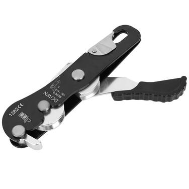 Спускний пристрій Ejoyous для скелелазіння, спускний пристрій для мотузки 10-12 мм, самогальмівний упор, альпіністська мотузка до 150 кг