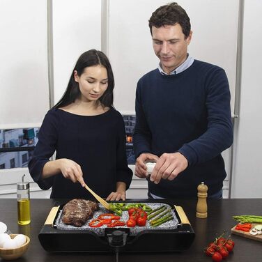 Електрична сковорода Cecotec Rock&Water 2000.кам'яне облицювання RockStone, регульований термостат, можна мити в посудомийній маши