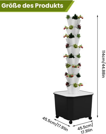 Із гідратаційним насосом, адаптером, сітчастими горщиками. Система безґрунтового вирощування трав, фруктів і овочів (8 ярусів), 6/8 Tiers Hydroponic Grow Kit System Aquaponics Grow System