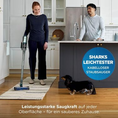 Акумуляторний пилосос Shark PowerLite Clean & Empty Pet, до 40 хв роботи, бірюзовий