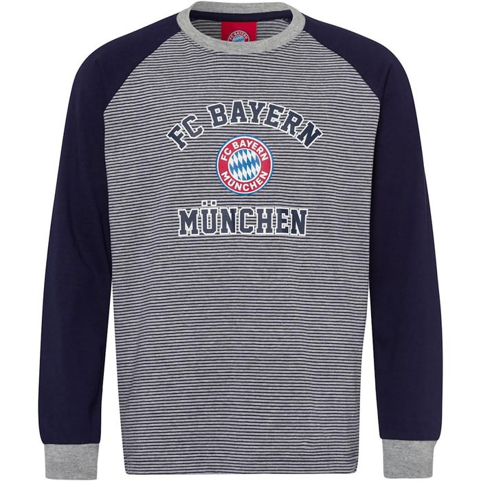 Піжама ФК Баварія Мюнхен Дитяча Смугаста Синьо-сіра 152