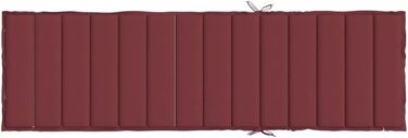 Подушка для шезлонгу LAPOOH Melange Wine Red 200x60x4 см Тканина, Подушка для шезлонга, Подушка для шезлонга, Подушка для шезлонга, Подушка для лавки, Подушка для стільців з високою спинкою, Подушки для шезлонгів - 4002518