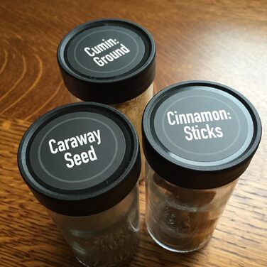 Дерев&39яна підставка для спецій AllSpice, включаючи 60 банок по 118 мл, горіхове дерево.