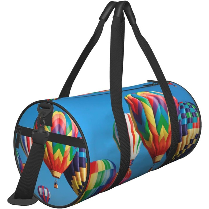 Дорожня сумка-циліндр з малюнком повітряних кульок, спортивна сумка для чоловіків та жінок, сумка-мішок, спортивна сумка