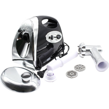 Електрична м'ясорубка 2800 Вт для набивання ковбас 3 подрібнювальні пластини і трубки для набивання ковбас Мульти