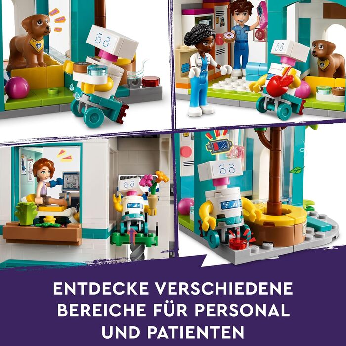 Конструктор LEGO Friends 42621, Лікарня Хартлейк-Сіті, 1045 деталей