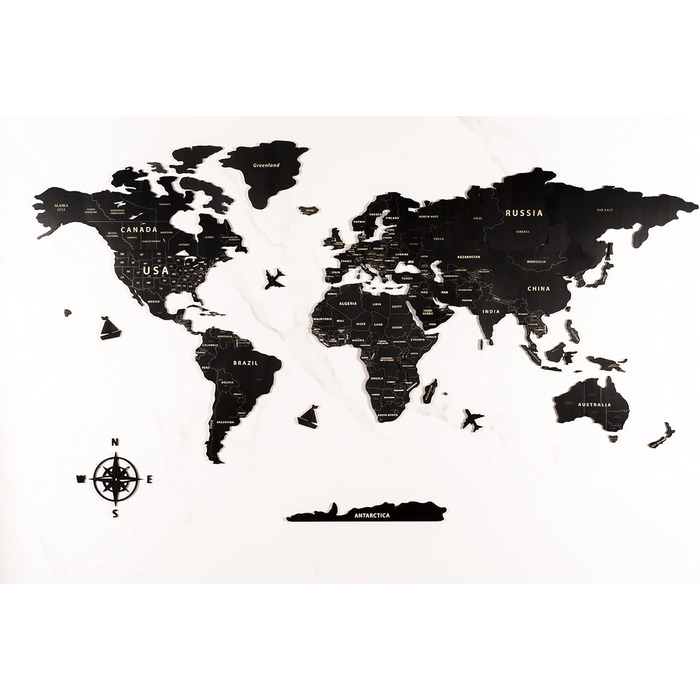 Карта світу настінне оздоблення з дерева, чорна карта світу карта подорожей настінне оздоблення настінне мистецтво для офісу, віта