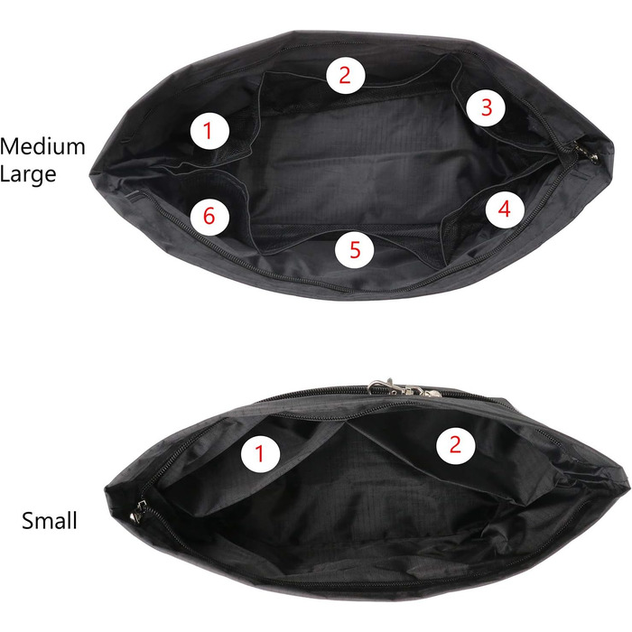 Завітайте до магазину BeringLoad MHPI Bag Сумка-сумка внутрішня, чорна, велика, з кишеньковим органайзером, акрил, чорна