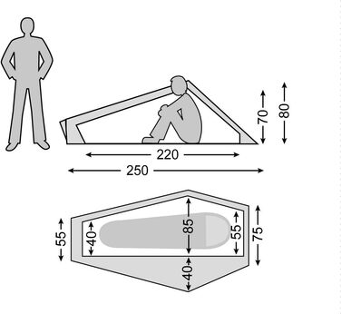 Кемпінговий намет Burnt Red, 1 Tent