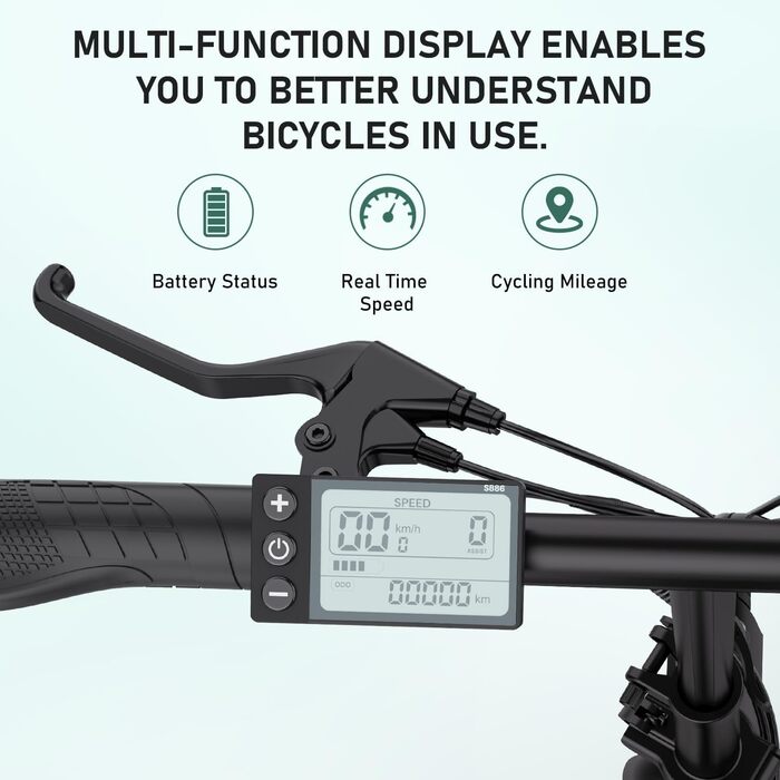 Електричний складний велосипед HITWAY e-bike 250W 8.4Ah 36V білий