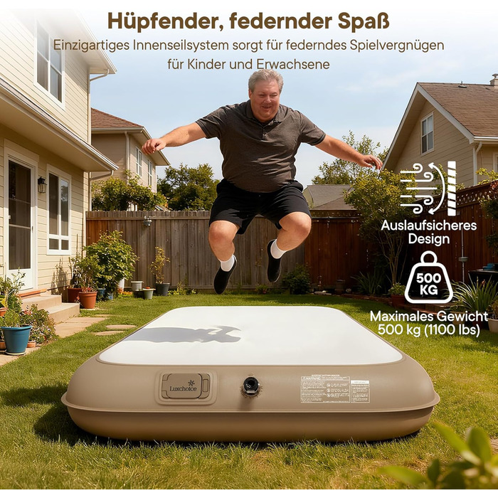 Самонадувальний надувний матрац для 1 особи з портативним насосом. Надувається всього за 2 хвилини та має м&39який матовий верх. Надувний матрац для кемпінгу та використання гостями. 20010020 см, макс. 500 кг. 1 особа.