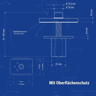 Світлодіодний затискач Maul Light Датчик MAULjaval Робоче світло з регулюванням яскравості для офісу Енергозберігаюча та зручна лампа з настільним затискачем з колірною температурою 4000К (Сріблястий - перехідник, затискна лапка)
