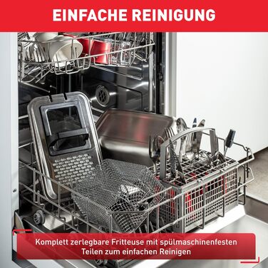 Фритюрниця Tefal FR8040 Oleoclean Pro Inox & Design 2300 Вт Місткість 1,2 кг Знімний резервуар для масла Автоматична фільтрація масла / жиру Таймер Термостат 3,5 л Чорний/Нержавіюча сталь 3,5 л 1,2 кг