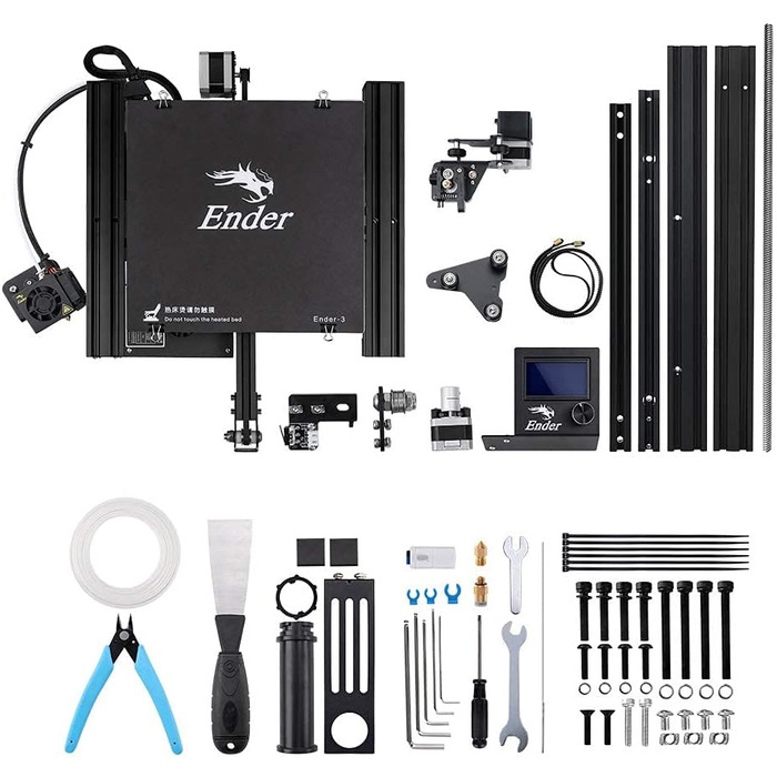 Офіційний 3D-принтер Creality Ender 3 із повним відкритим вихідним кодом із функцією друку резюме Розмір друку 3D-принтера своїми