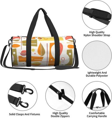 Сумка-дафл для подорожей та спорту в стилі середини століття Herbst Herren (чоловіча) для ручної поклажі, на вихідні, або на ніч