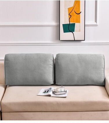 Надзвичайно товста спинка дивана, клиноподібна подушка для дивана, ліжка, велика подушка для підтримки попереку спини, декоративна подушка для читання, подушка для підтримки талії, подушка для узголів&39я ліжка зі знімним чохлом (71,1 x 45,7 x 20,3 дюйма,