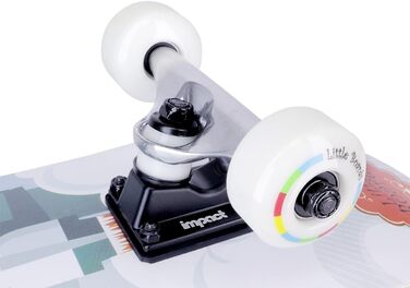 Скейтборд для дітей віком від 3 років - Повноцінна дошка для початківців 3-11 років, високоякісний дитячий скейтборд з 7-шарового клена, кулькові підшипники ABEC 5, нековзна стрічка для захоплення 3-5 років Rocket