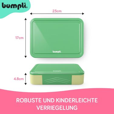 Бумплі Ланчбокс Гурман Дитячий контейнер для обіду з відділеннями, ідеальний для школи та подорожей Міцний ланчбокс, шкільний ланчбокс, стильний дитячий контейнер для їжі, ланчбокс у школу