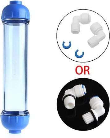 Наповнення корпусу фільтра для води, очищувач води T33 Shell Filter Tube Parts Kit Багаторазовий вбудований фільтр зворотного осмосу