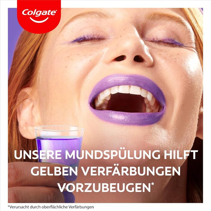 Ополіскувач для порожнини рота Colgate Max White Purple Reveal 4x500 мл - наша фіолетова сила для білих зубів, без спирту