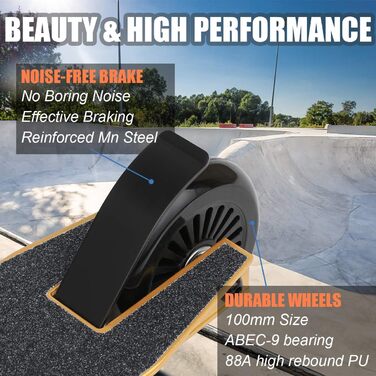 Самокат VOKUL TRII S2 Pro Stunt Scooter - самокат для трюків у стилі фрістайл з колесами 100 мм - з хромолієвим кермом, що обертає