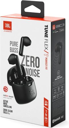 Водонепроникні, бездротові навушники-вкладиші з шумозаглушенням чорного кольору - до 32 годин відтворення музики Чорні одинарні