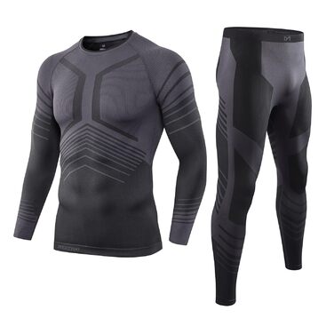Чоловіча термобілизна, функціональна білизна, лижна білизна, зимовий комплект термобілизни, тепла, м&39яка, дихаюча, термобілизна, термомайка, термотруси для чоловіків, сірий, L