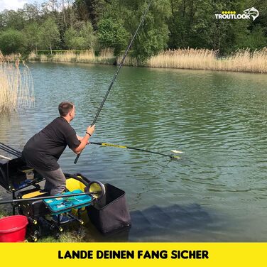 Професійний комплект підсаків для форелі - ручка підсака Amperialo, різна довжина, 2,0 метри